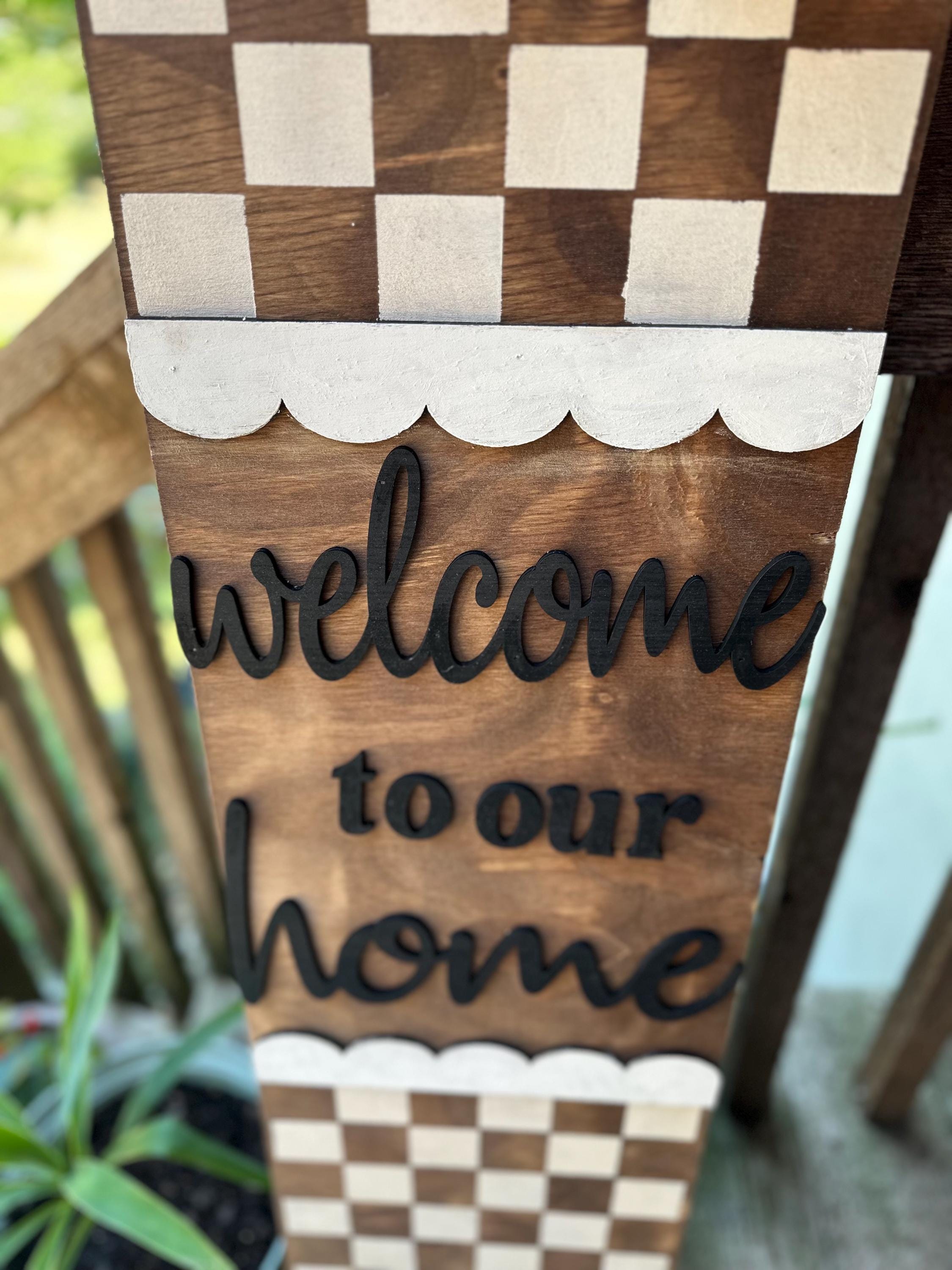 Wooden Wall Art Large Welcome Home Sign