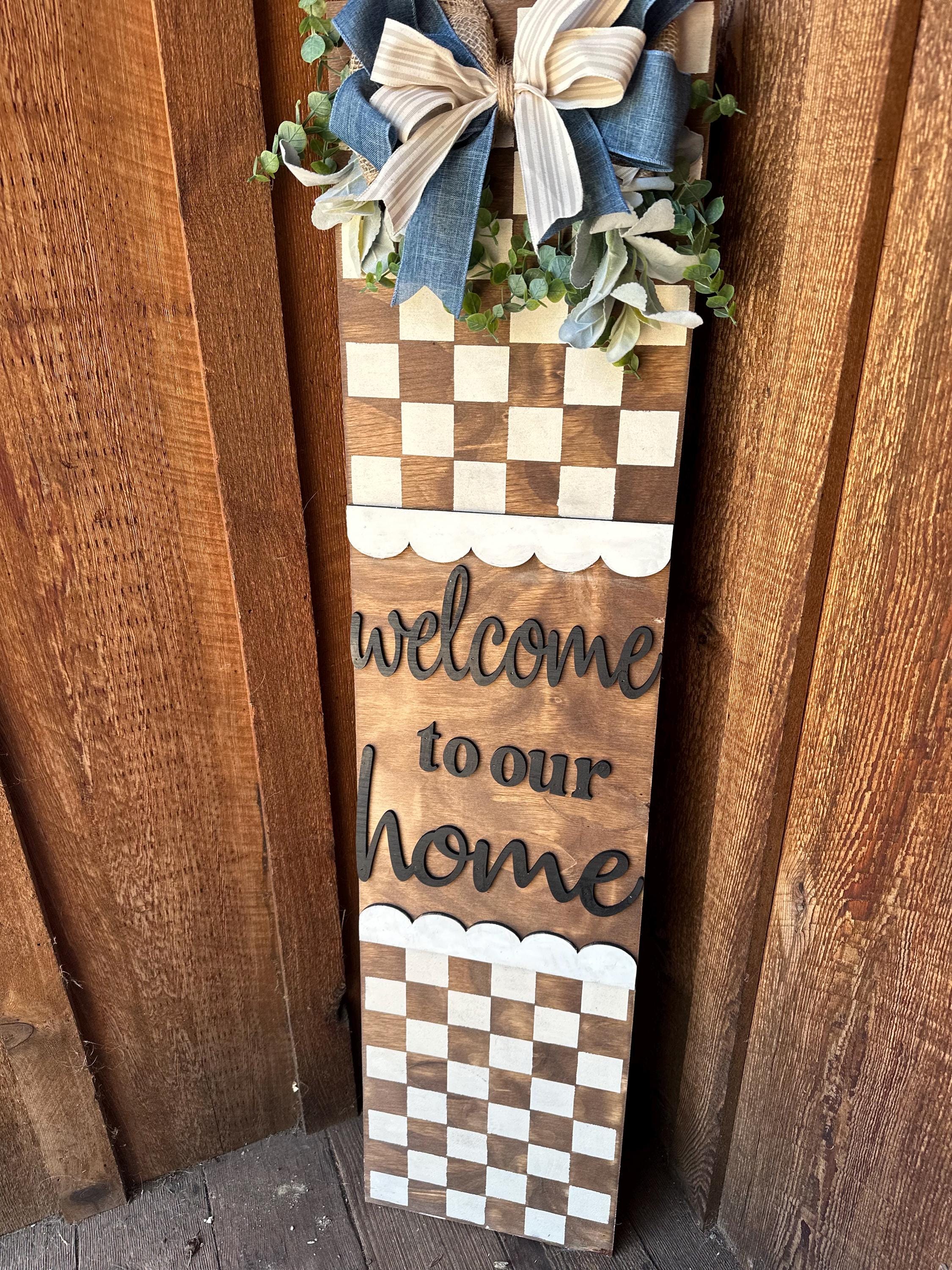 Wooden Wall Art Large Welcome Home Sign