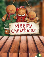 Gingerbread House Christmas Door Sign