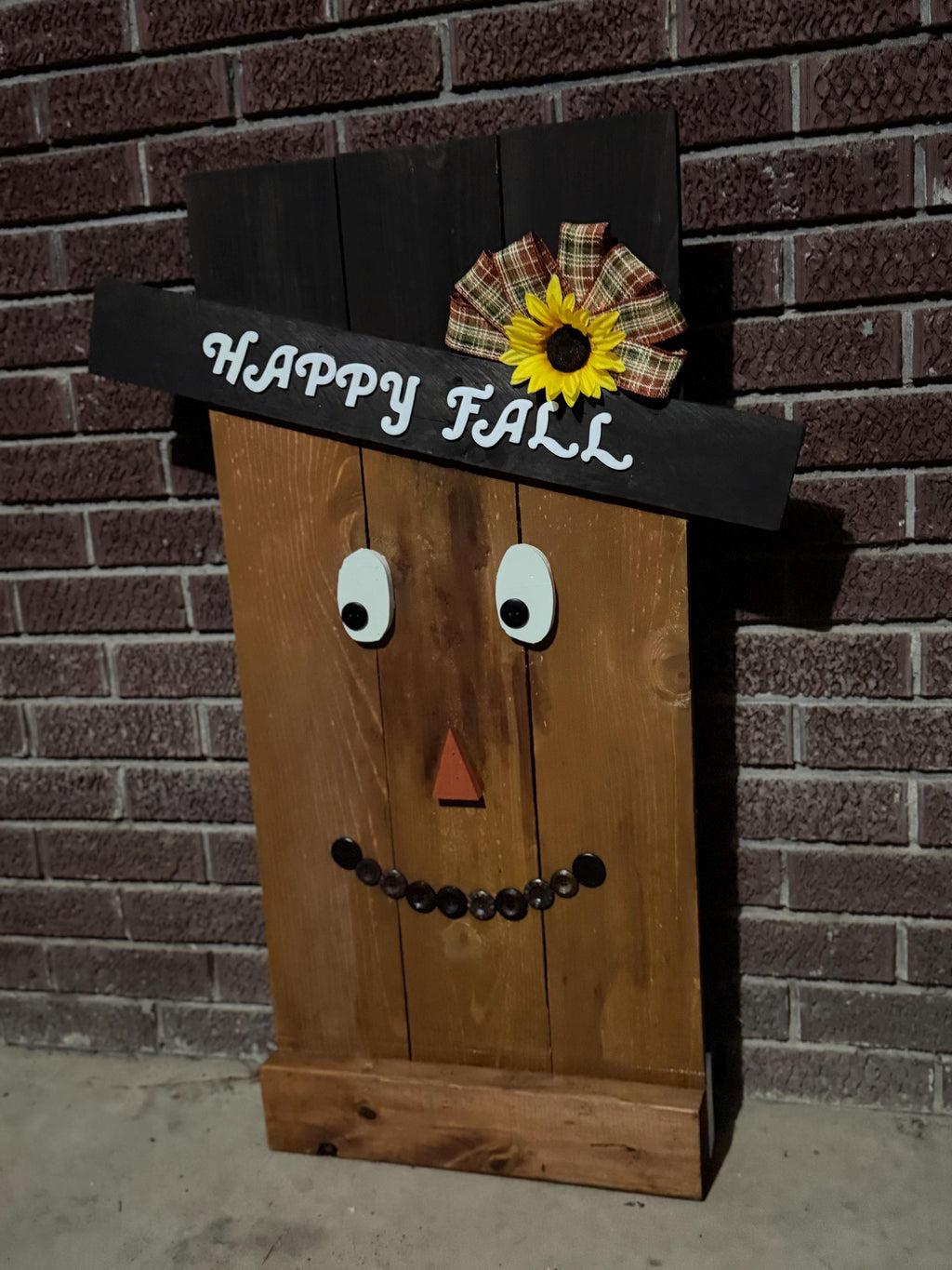 Reversible Snowman & Scarecrow Sign
