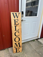 Custom Hand-Painted Wood Porch Sign