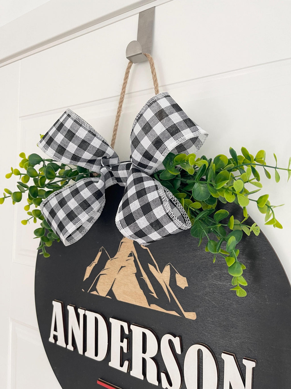 Personalized Family Last Name Front Door Sign