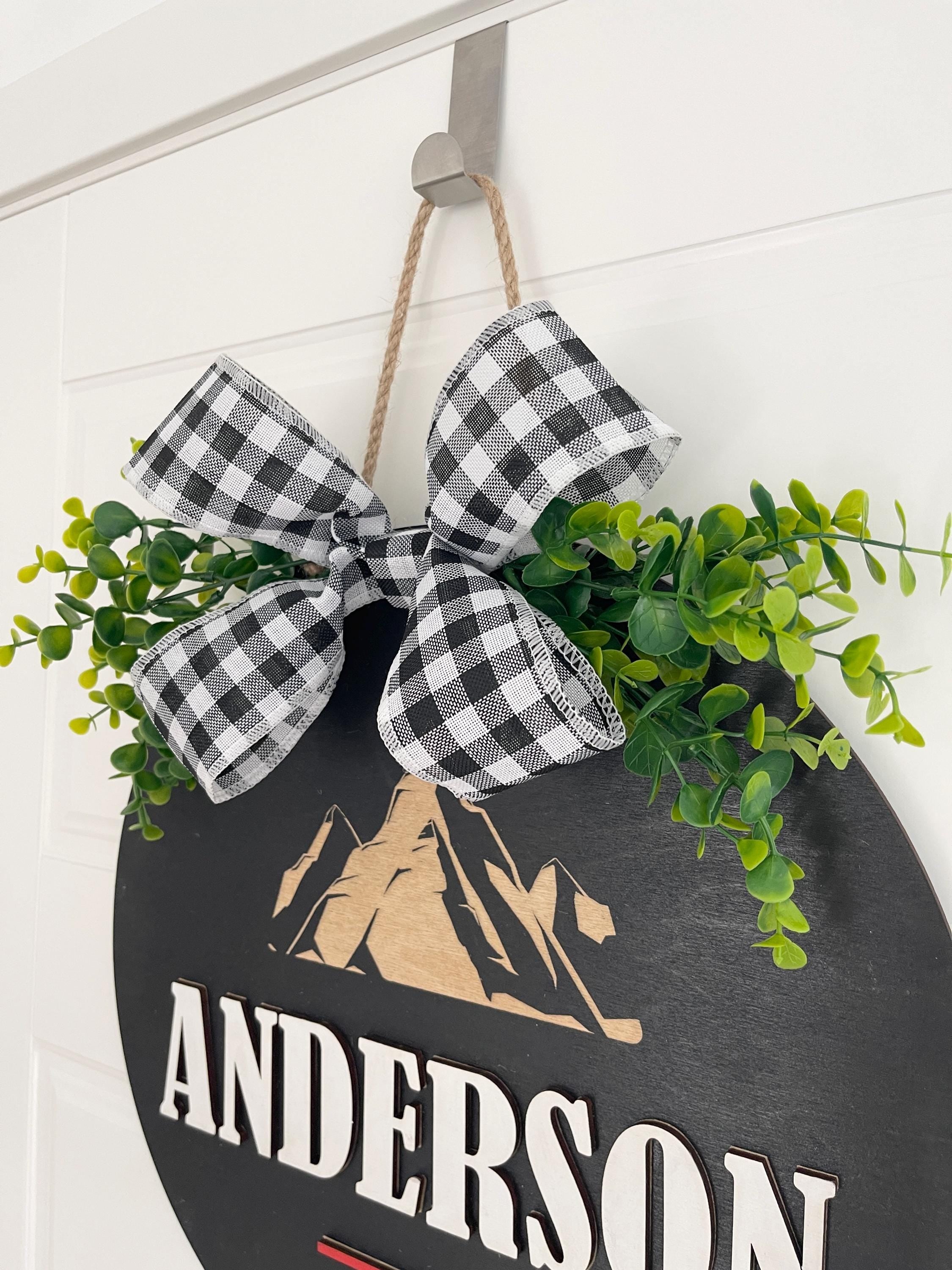 Personalized Family Last Name Front Door Sign