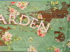 Chippy Green Milk Painted Cottage Garden Sign