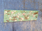 Chippy Green Milk Painted Cottage Garden Sign