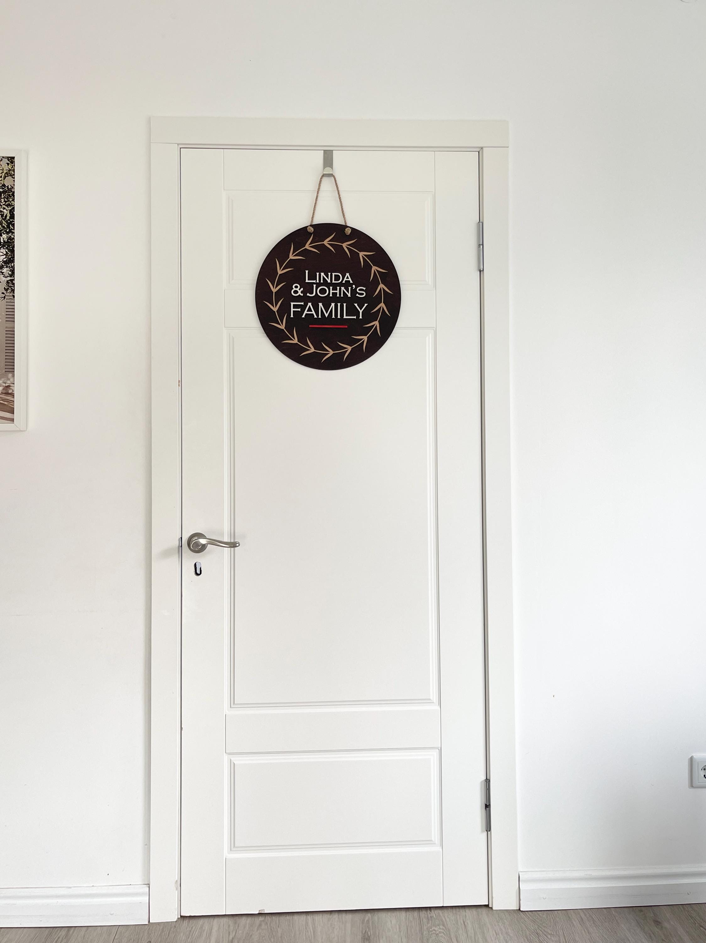 Personalized Family Last Name Front Door Sign