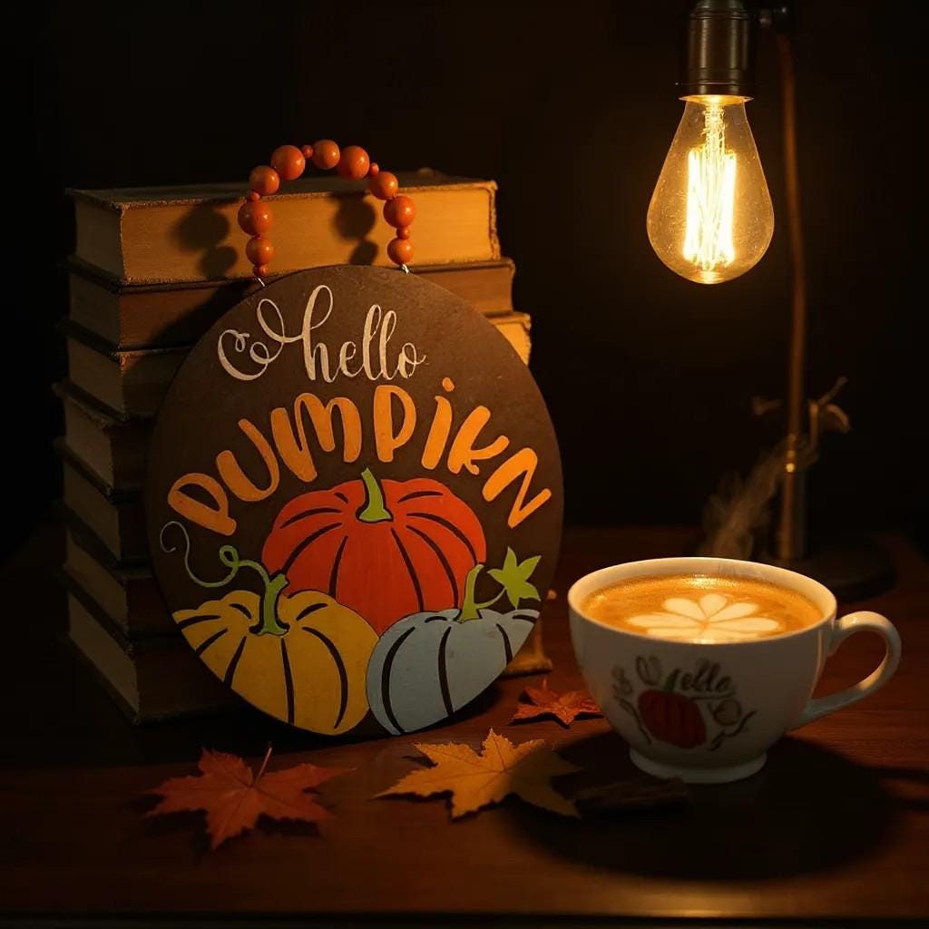 Thanksgiving Decor Hello Pumpkin Door Hanger