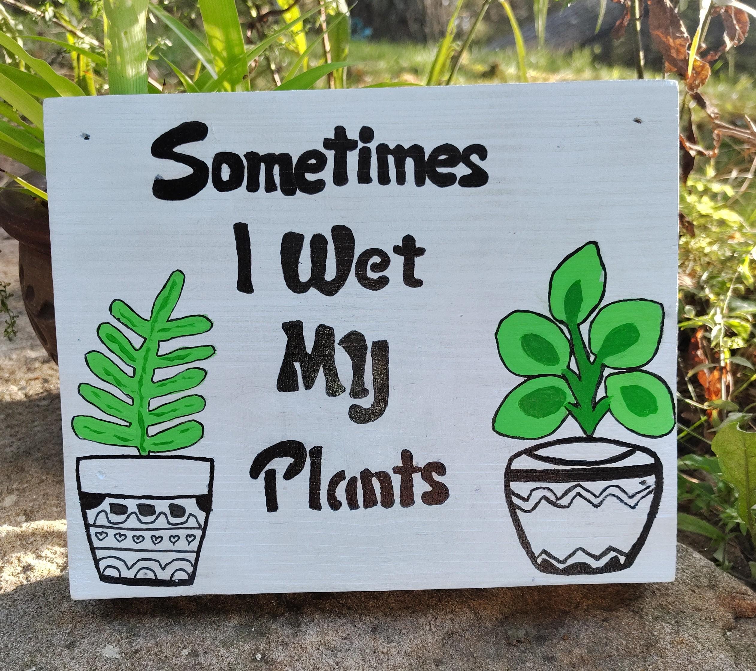 Plant Lovers Reclaimed Hand Painted HomeDecor