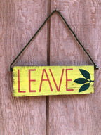 Hand Painted front door porch humorous