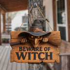 Beware of Witch Halloween Door Hanger