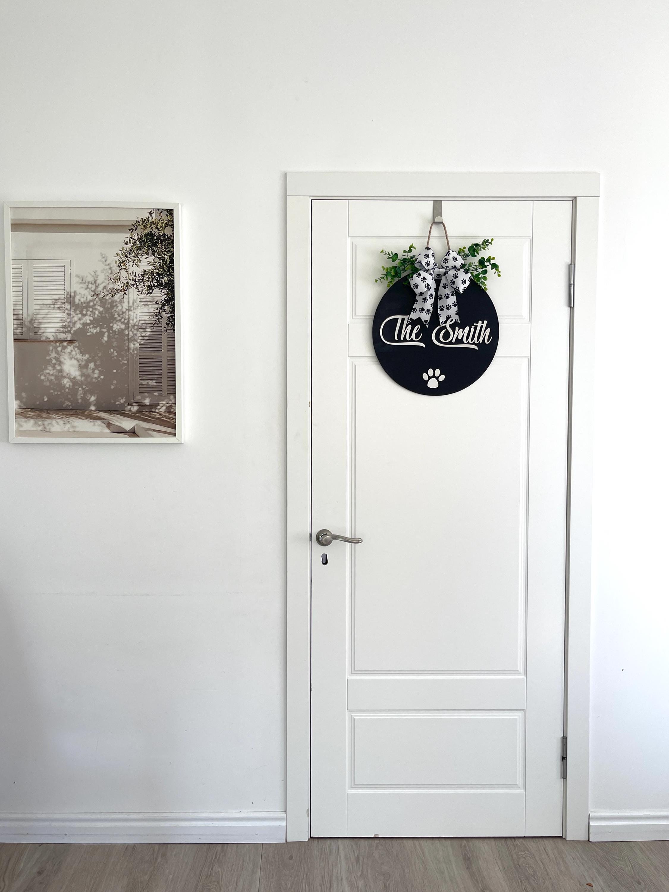 Welcome Sign Wreath Hanger Gift for family