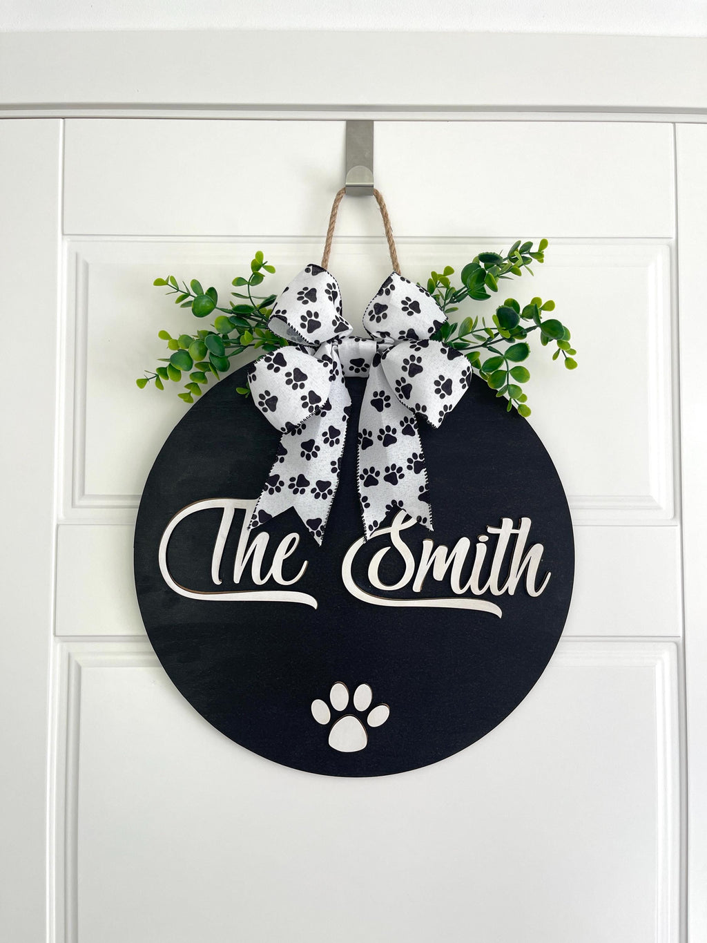 Welcome Sign Wreath Hanger Gift for family