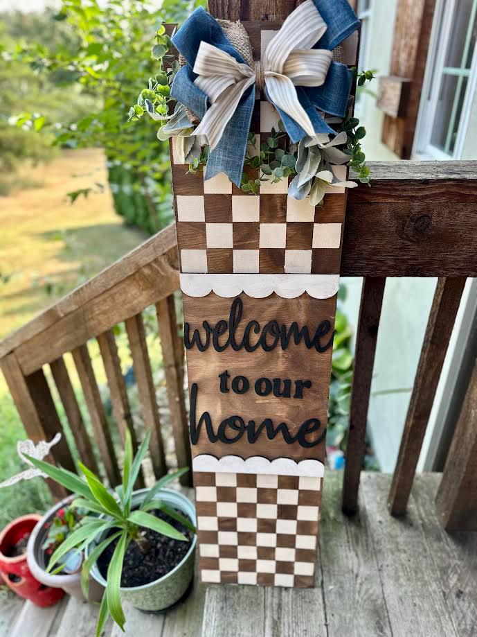 Wooden Wall Art Large Welcome Home Sign