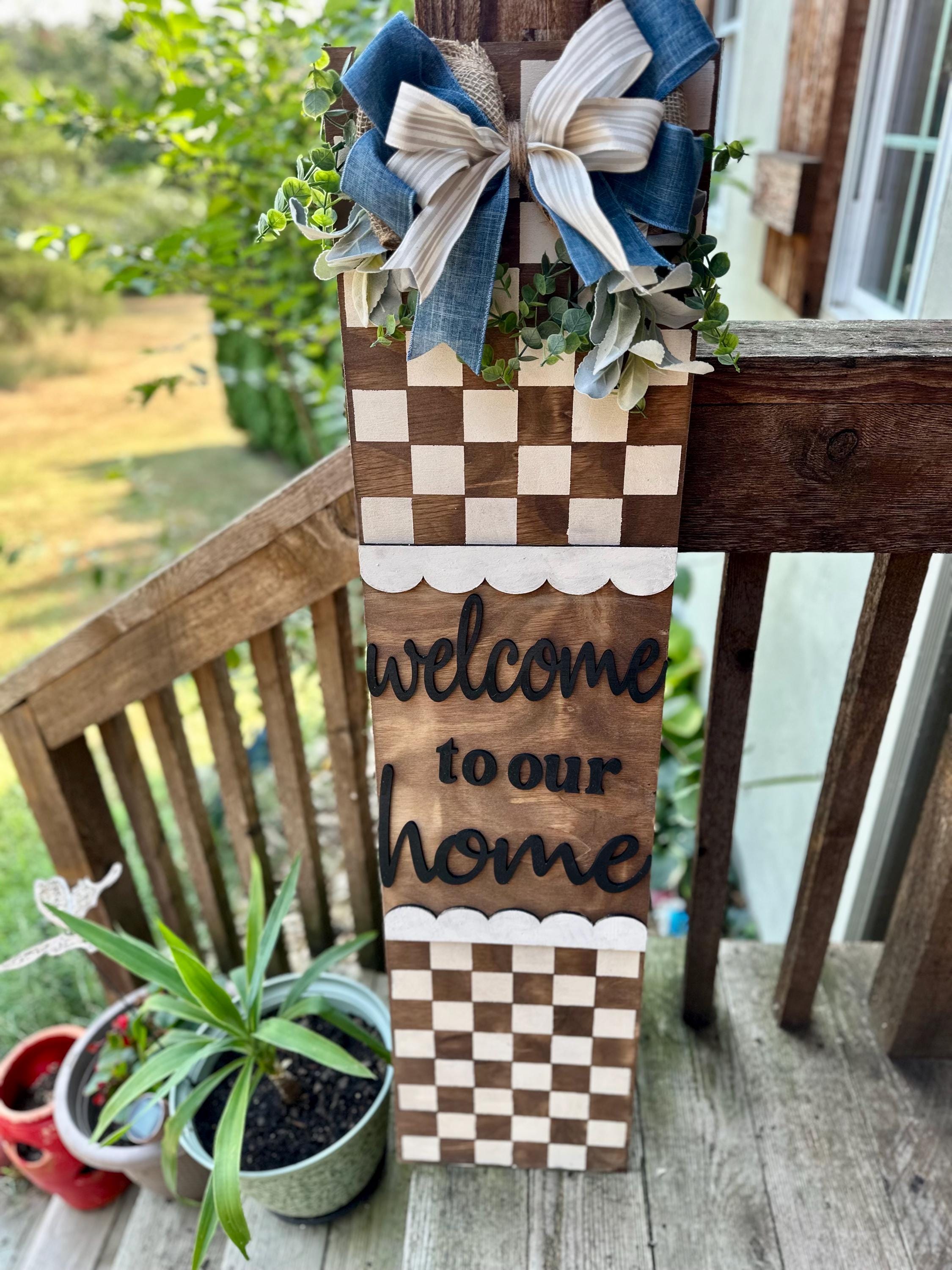 Wooden Wall Art Large Welcome Home Sign