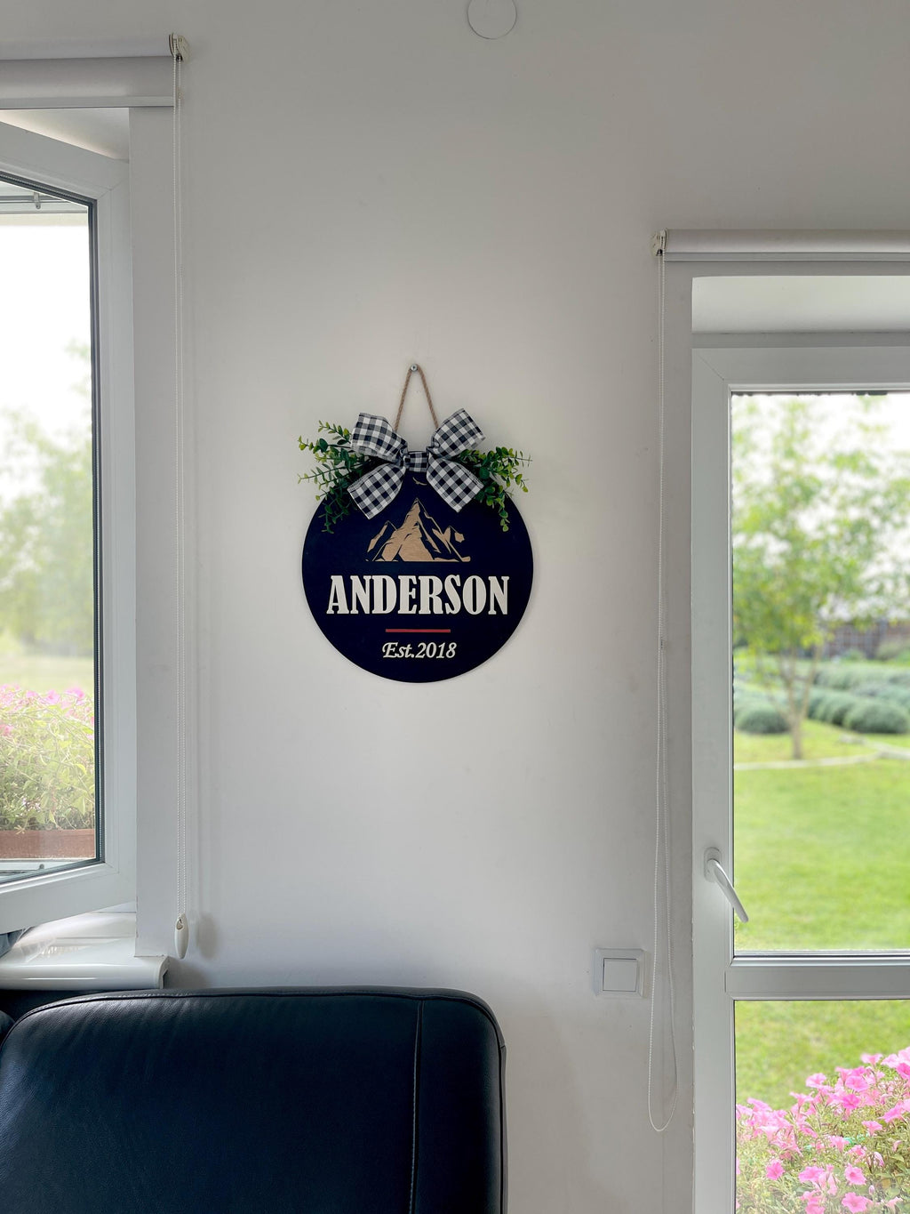 Personalized Family Last Name Front Door Sign
