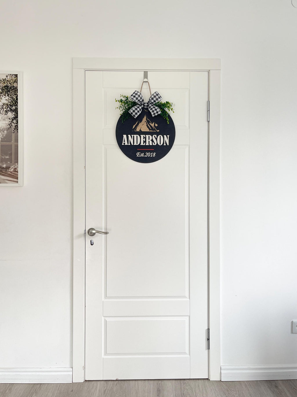 Personalized Family Last Name Front Door Sign