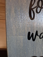 let's go for a walk sign