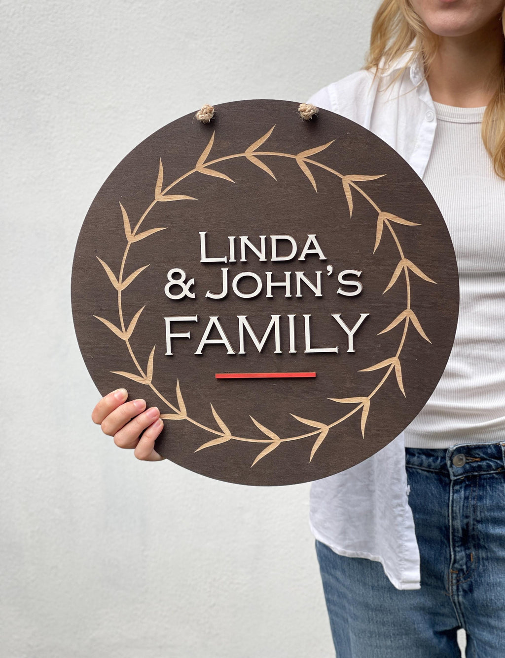 Personalized Family Last Name Front Door Sign